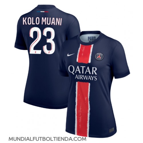 Camiseta Paris Saint-Germain Randal Kolo Muani #23 Primera Equipación Replica 2024-25 para mujer mangas cortas